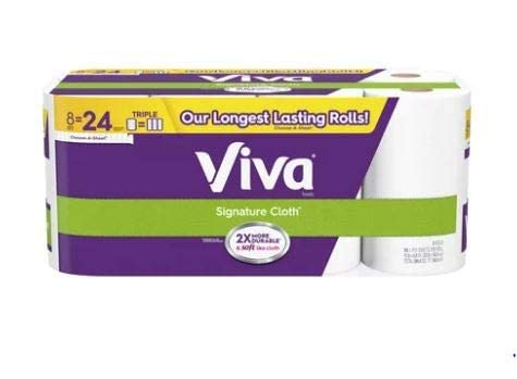 Cloth Paper Towels 8 Triple Rolls J4234