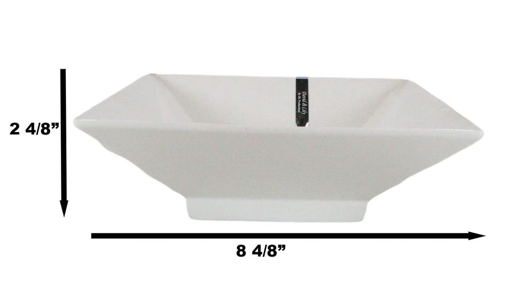 Porcelain Square Bowls 35oz Dishwasher And Microwave Safe L751623