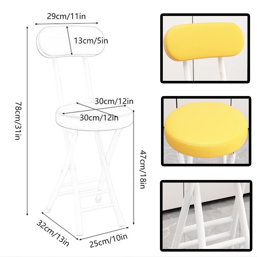 Black 18 inch Folding Stool J913470