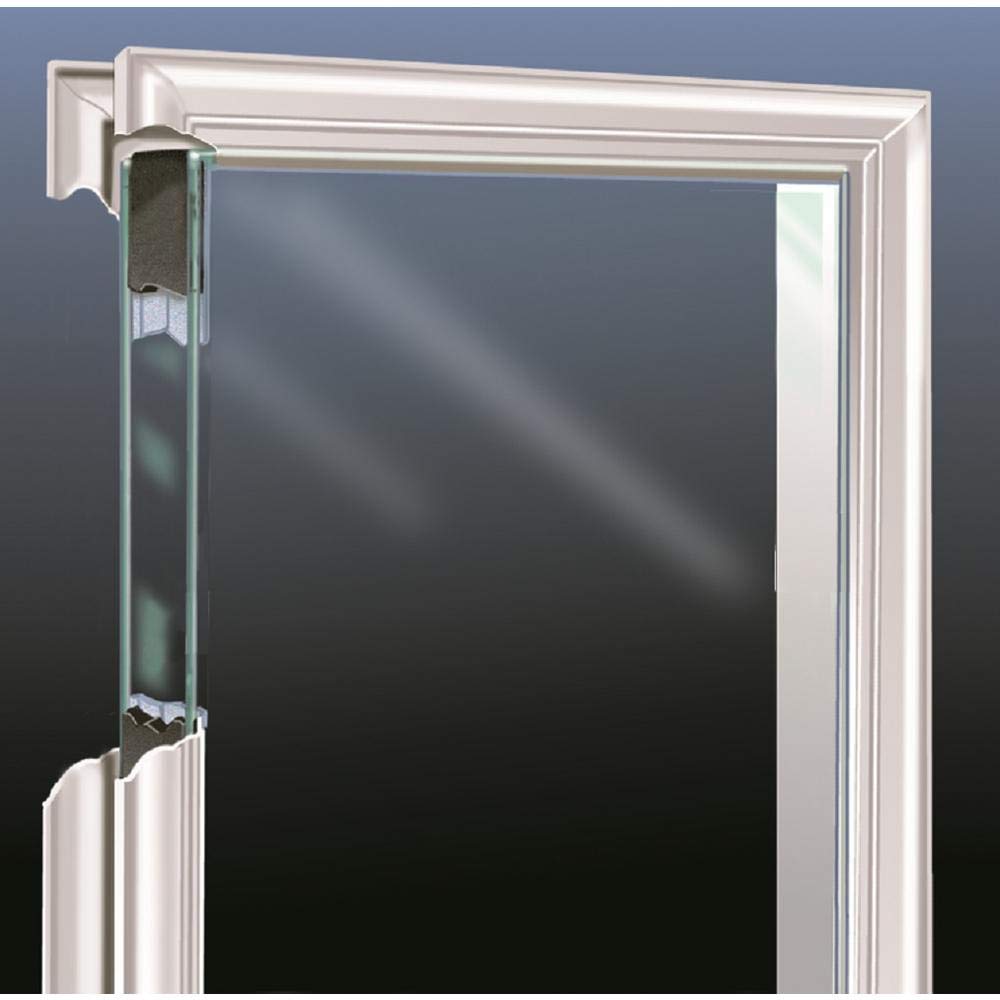 Primed Steel Clear Glass 1/2 Lite 2-Panel Right-Hand Inswing 32" x 80" Front Door A68046