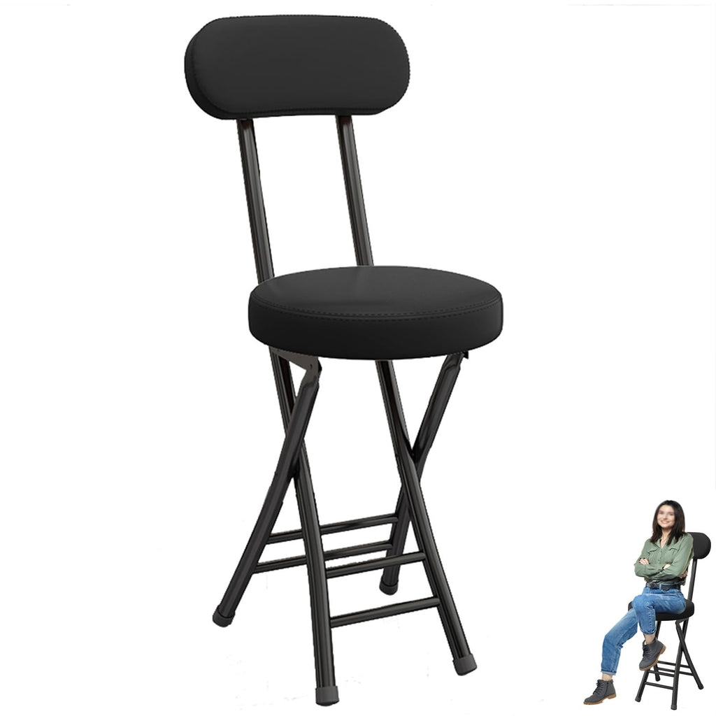 Black 18 inch Folding Stool J913470