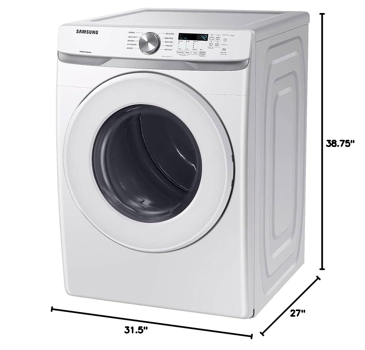 7.5 cu. ft. Front Load Gas Dryer with Sensor Dry, White Y671672