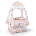 Pink 4-in-1 Portable Playard with Carry Bag O200
