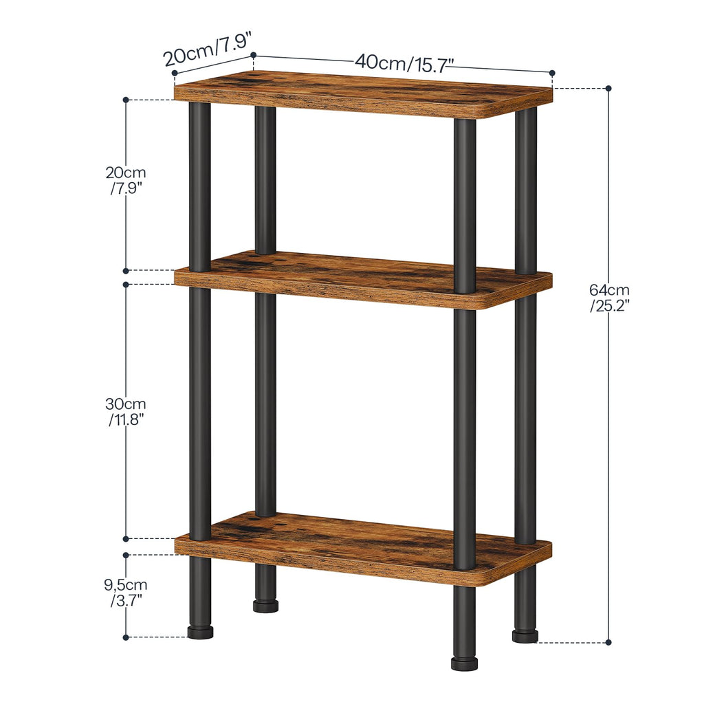 Narrow 3-Tier Side Table Z376