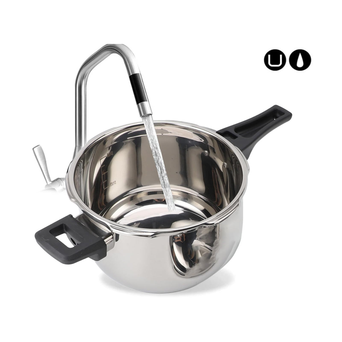 Stainless Steel 3L Non Stick Pressure Cooker K12813