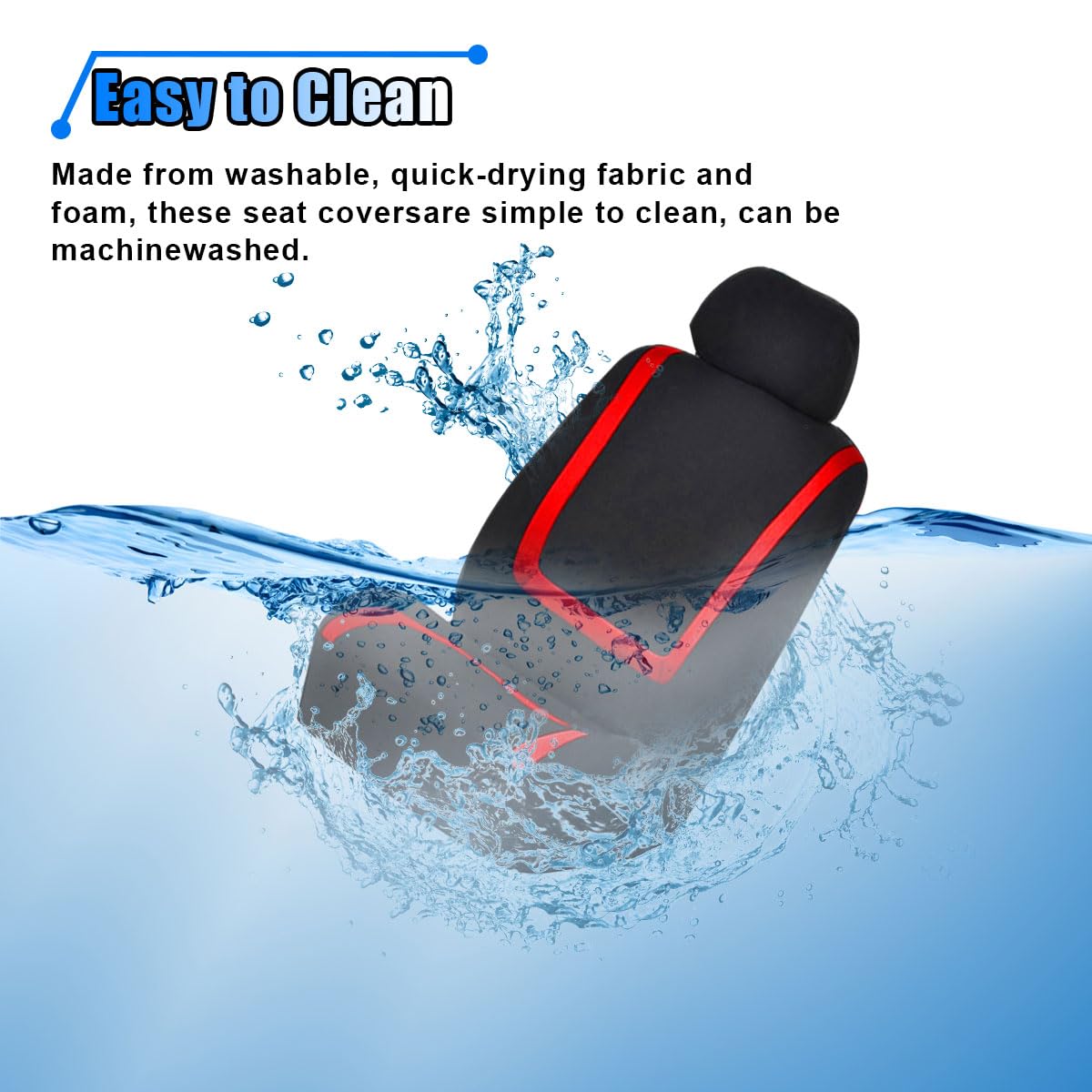 2 Pack Breathable Car Seat Covers O9287
