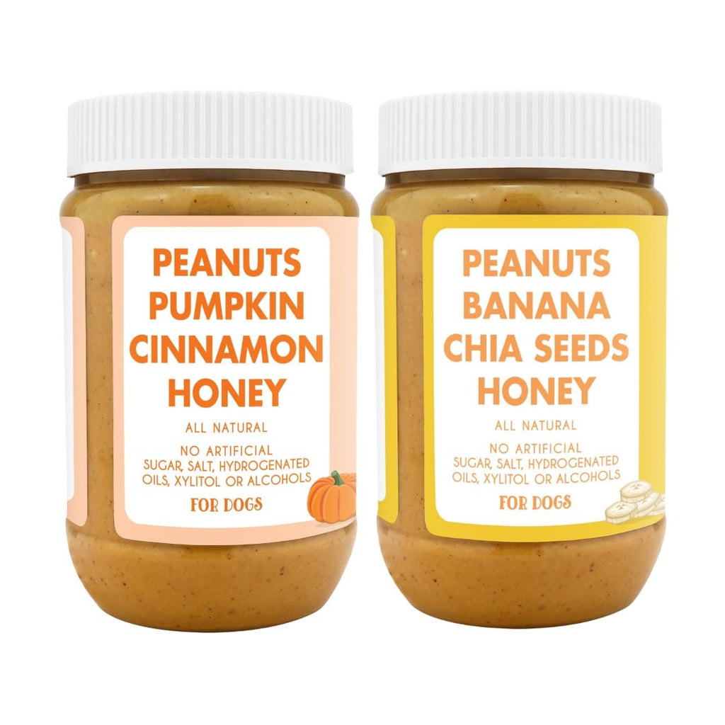 100% All Natural Dog Peanut Butter Set of 2 17oz T829