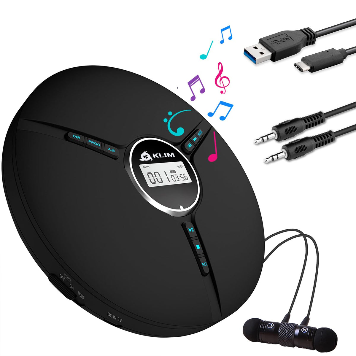 Portable CD Player with Headphones E243