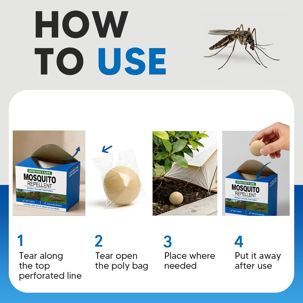Mosquito Repellent Outdoor Patio Balls 16P Y906