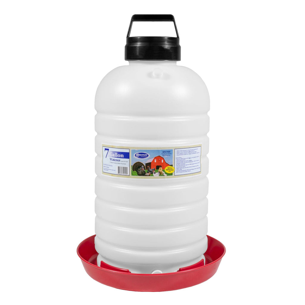 7 Gallon BPA-Free Plastic Hanging Chicken Waterer B163