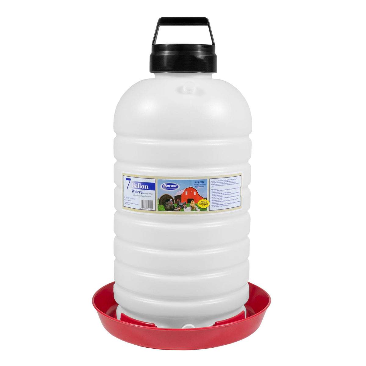 7 Gallon BPA-Free Plastic Hanging Chicken Waterer B163
