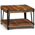 Natural Solid Wood Coffee Table with Metal Frame B66797