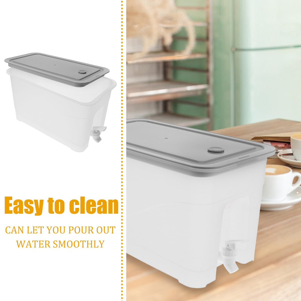4L Water Jug with Faucet and Lid N2248