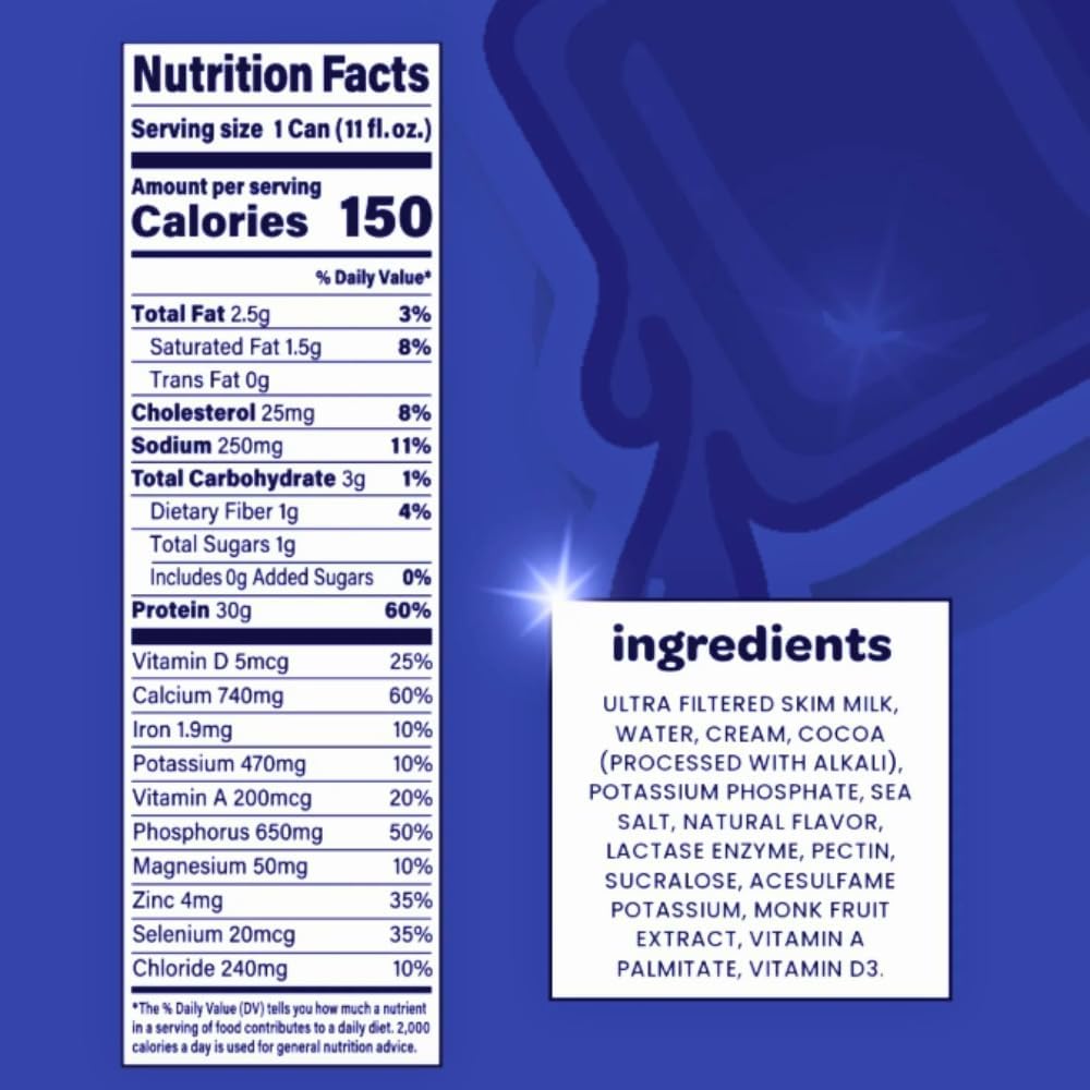30g Protein Lactose Free Protein Shake 12 Cans E5794