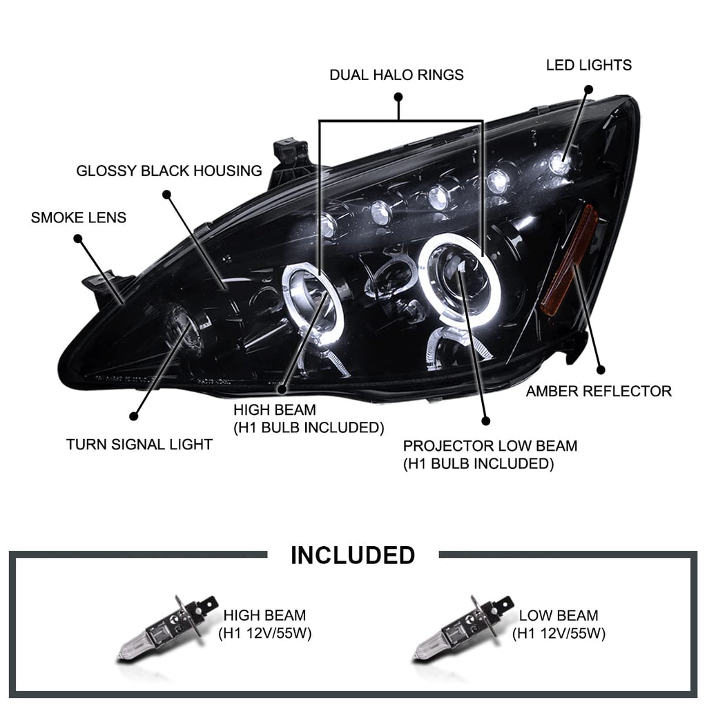 Dual Halo Projector Headlights P2684