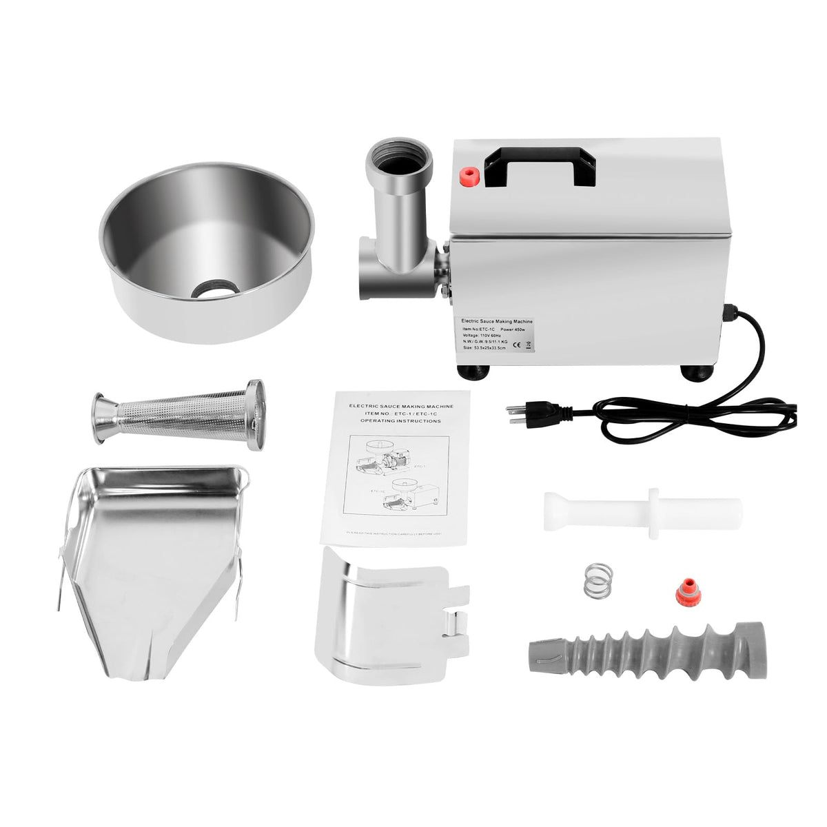 450W Stainless Steel Tomato Strainer Machine A87189