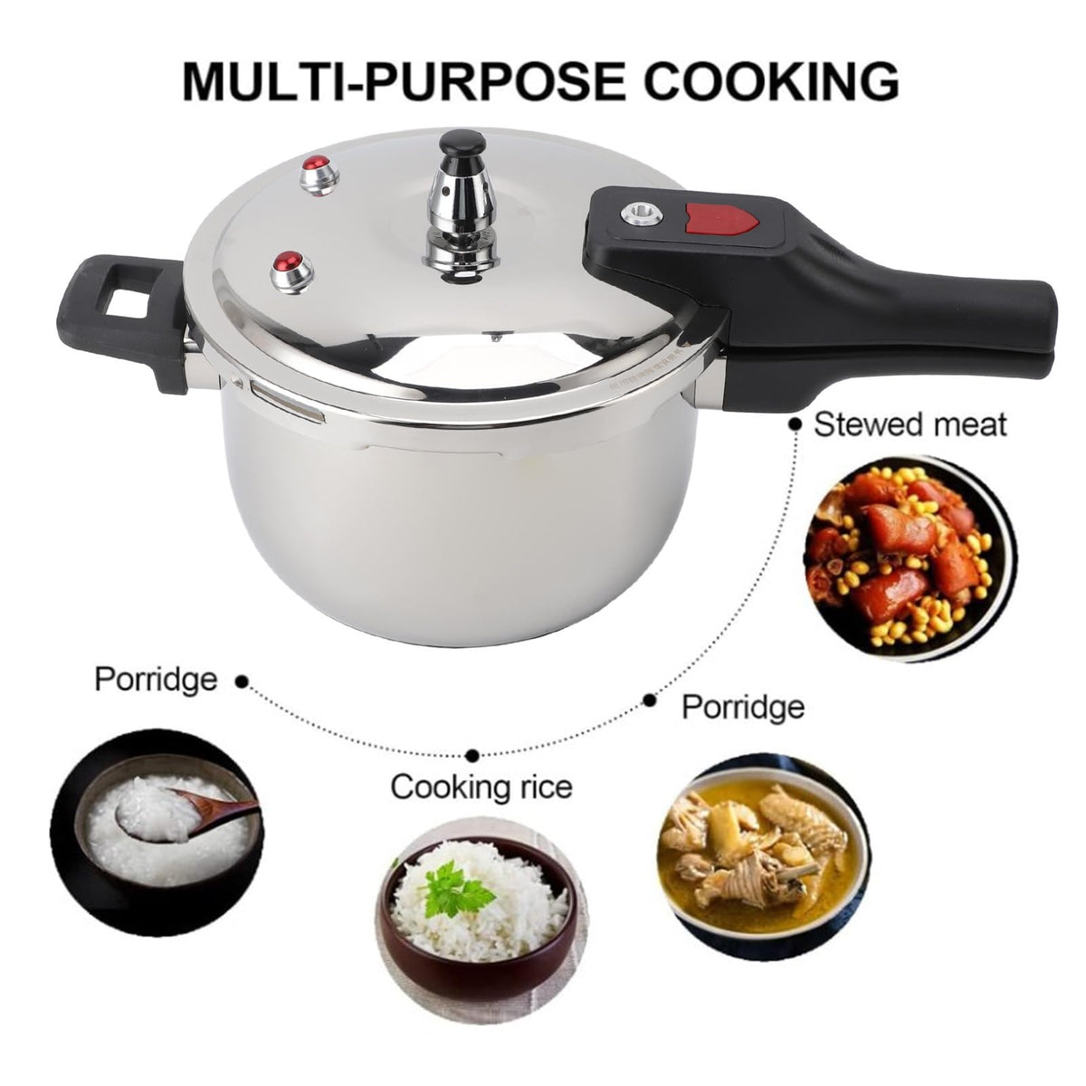 Stainless Steel 3L Non Stick Pressure Cooker K12813
