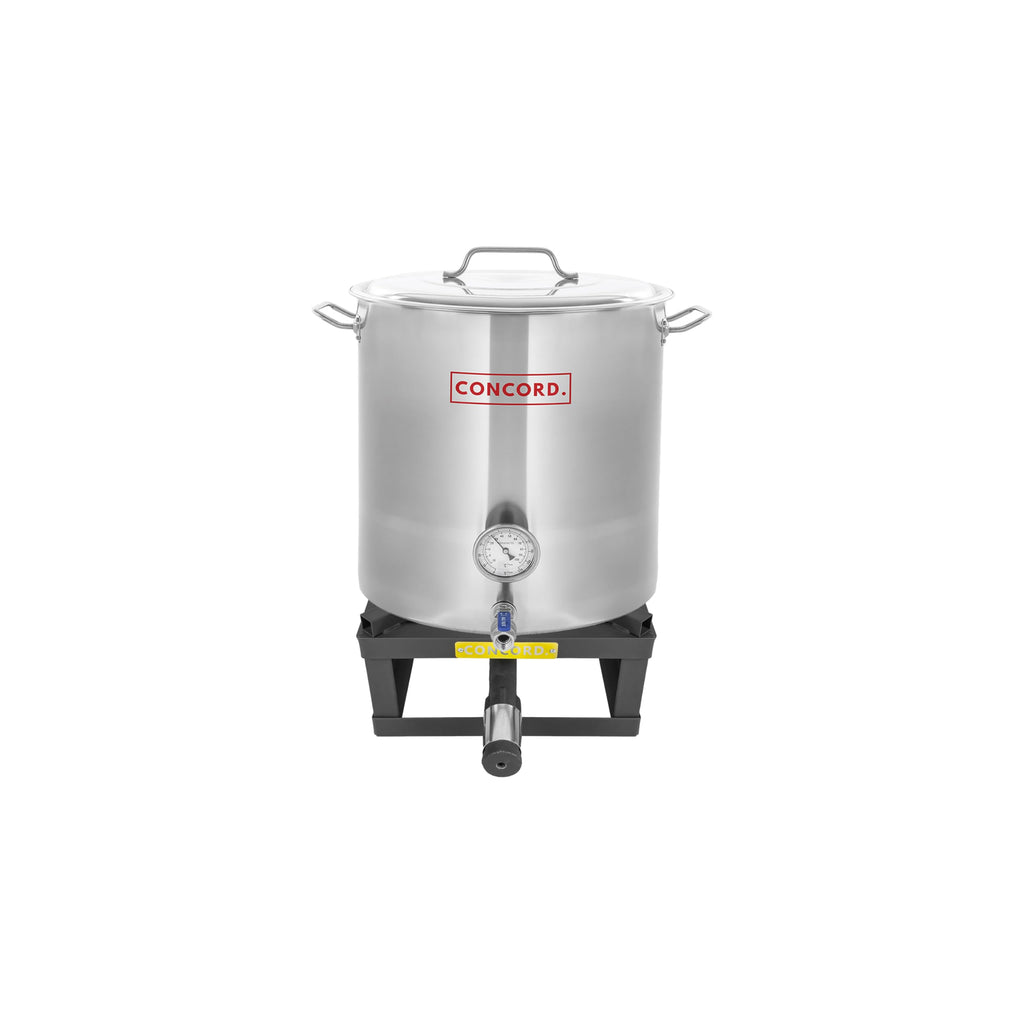 Stainless Steel 40 QT Stock Pot + Propane Burner D215