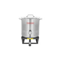 Stainless Steel 40 QT Stock Pot + Propane Burner D215