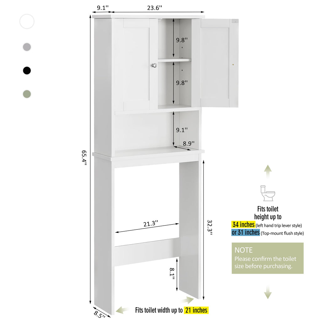 Over the Toilet Storage Cabinet, White G984