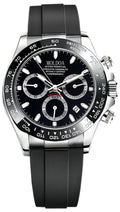 Men's Analog Quartz Chronograph Waterproof Silicone Strap Watch A84999
