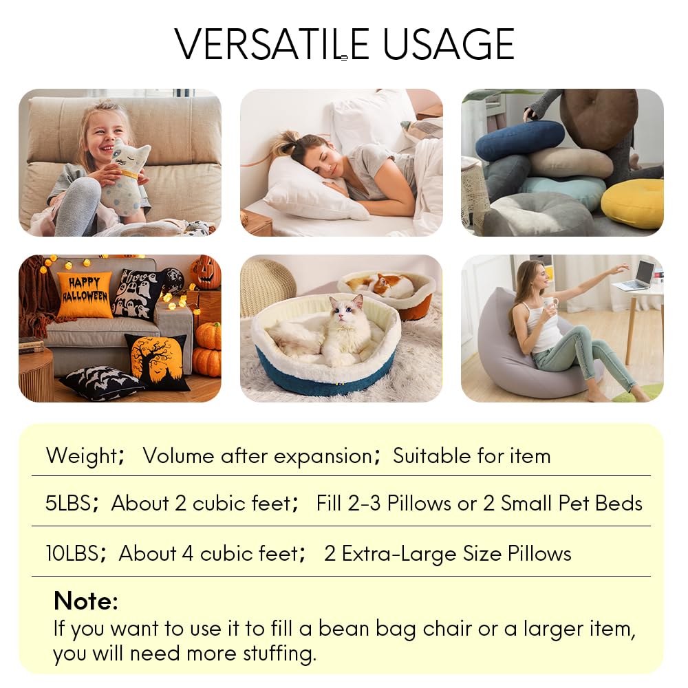 5LBS Shredded Memory Foam Bean Bag Filler I691