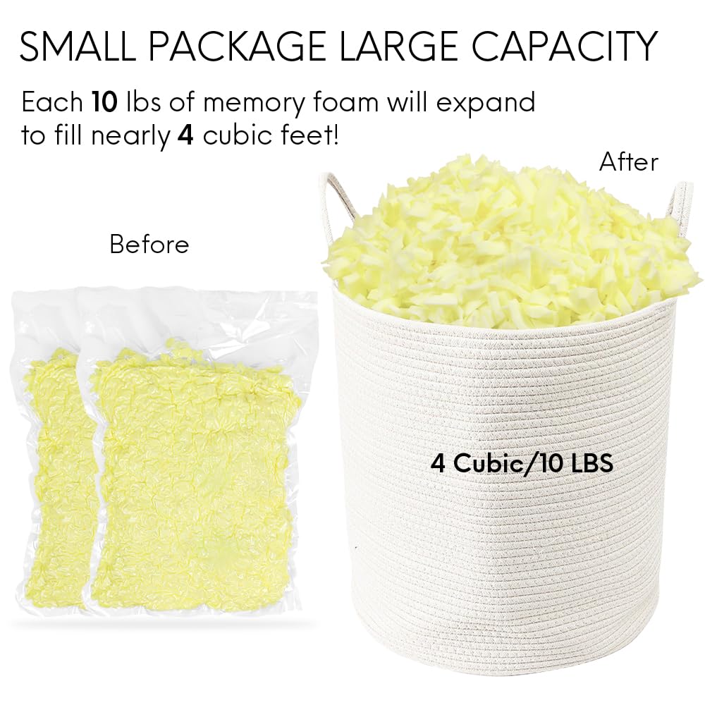 5LBS Shredded Memory Foam Bean Bag Filler I691
