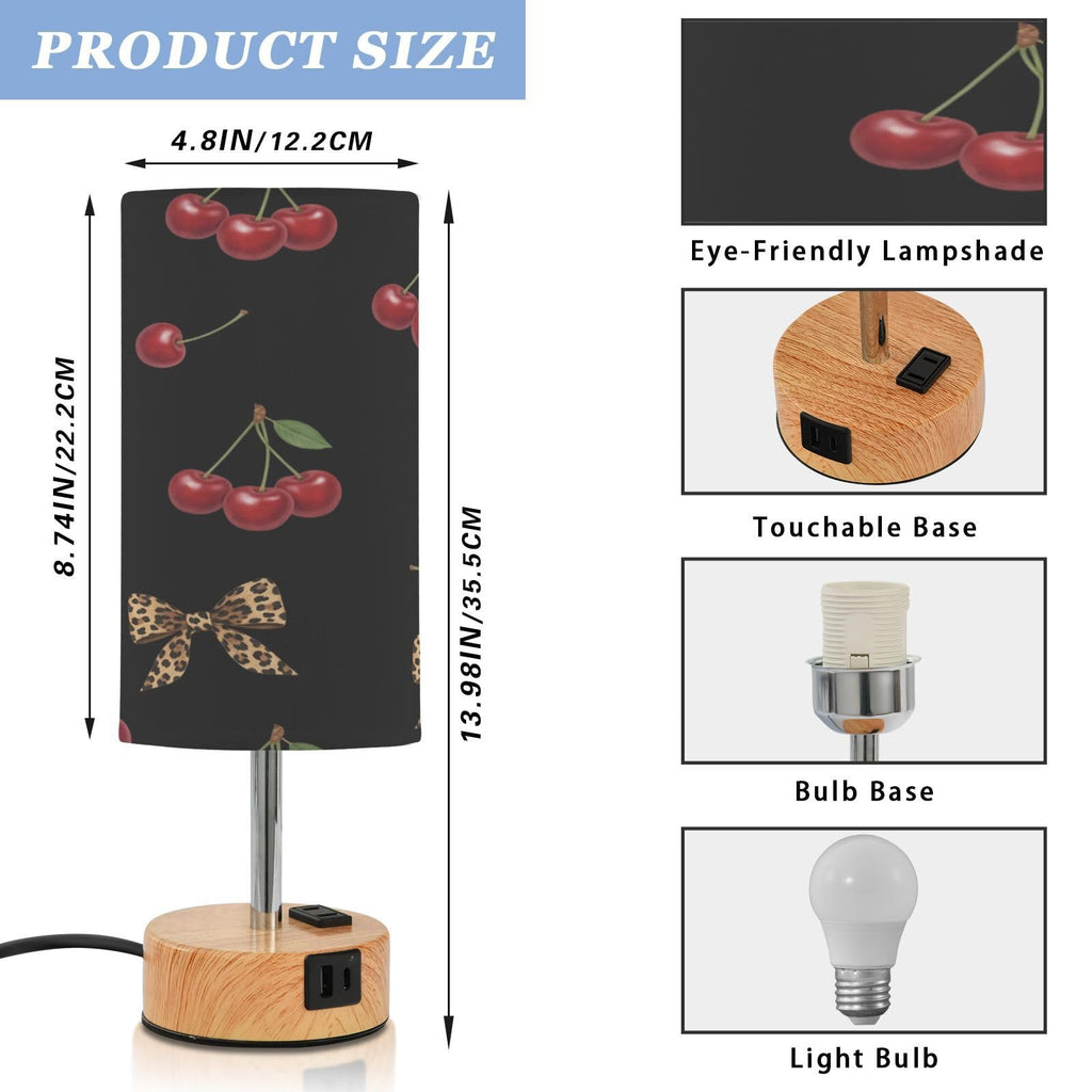 Bedside Table Lamp with USB B259