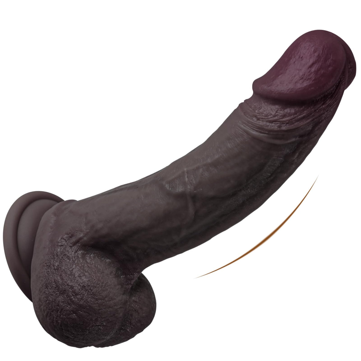 6 Inch Liquid Silicone Black Dildo with Suction Cup R81213