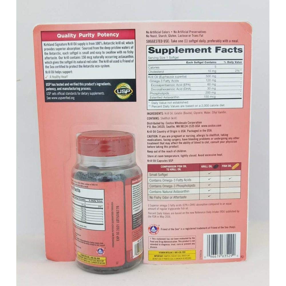 Krill Oil 500 Milligram 160 Softgels J27773