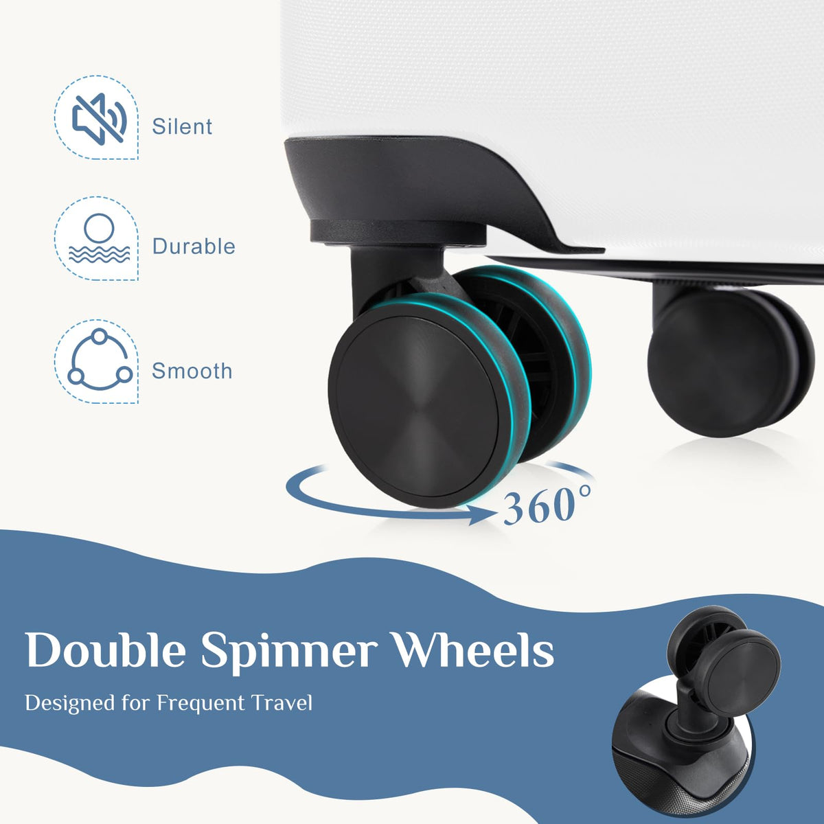 20 Inch Expandable Hardside Spinner Luggage with TSA Lock V21030