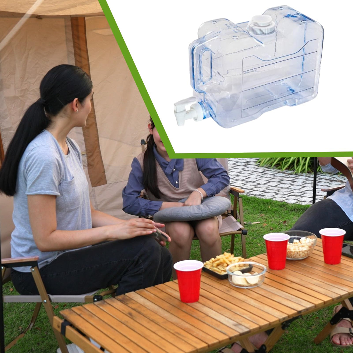 5.7L Water Container with Lid and Handle P839014