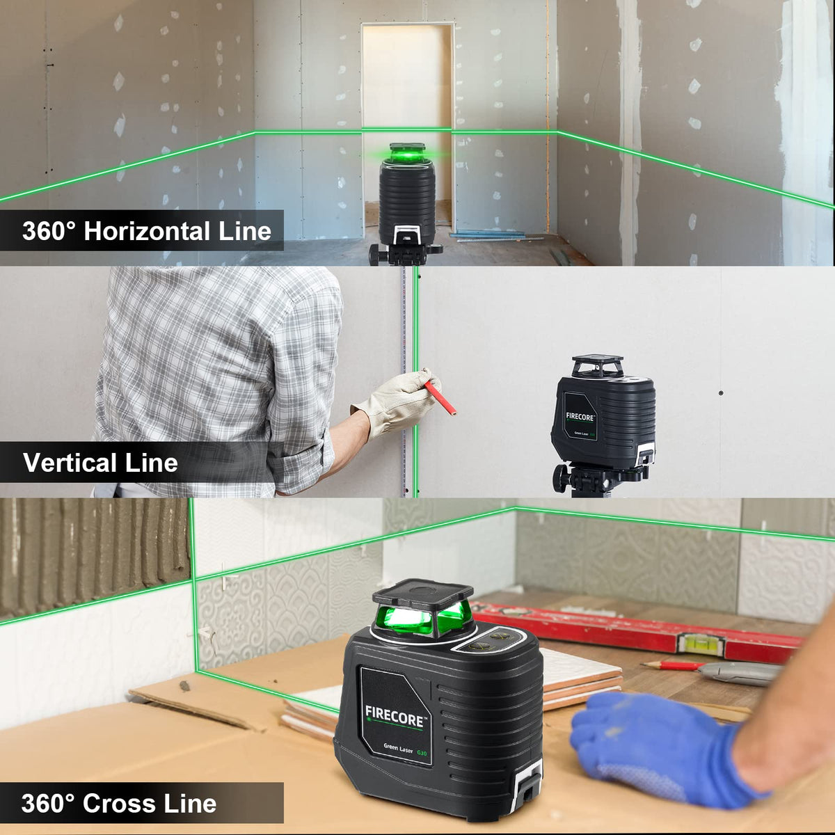 360° Self Leveling Laser Level with Tripod U30513