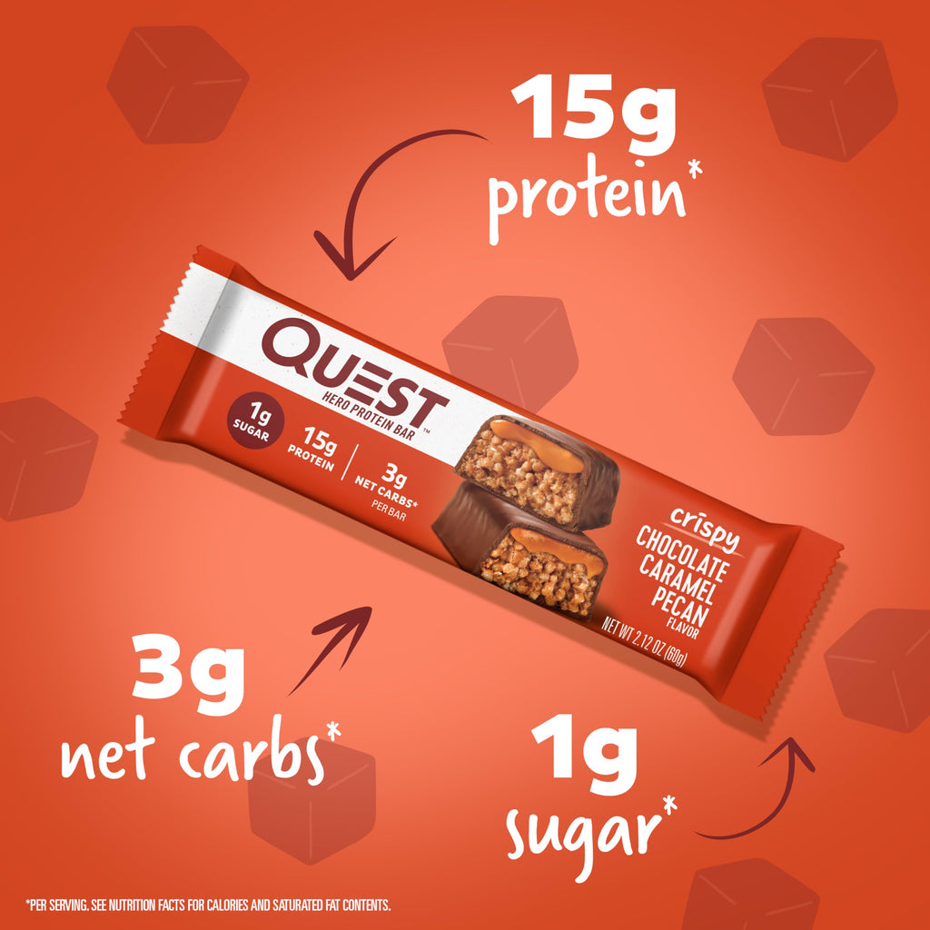 Salted Caramel Protein Shake 4 Count and Chocolate Caramel Pecan Protein Bar 12 Count H1467
