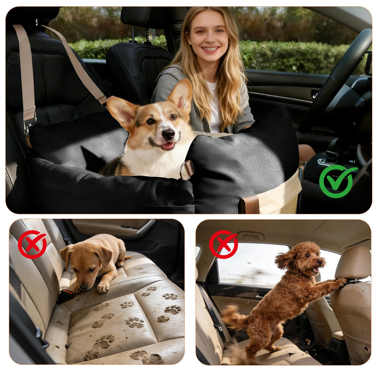 Dog Car Seat for Small Dogs Under 25 lbs D193950