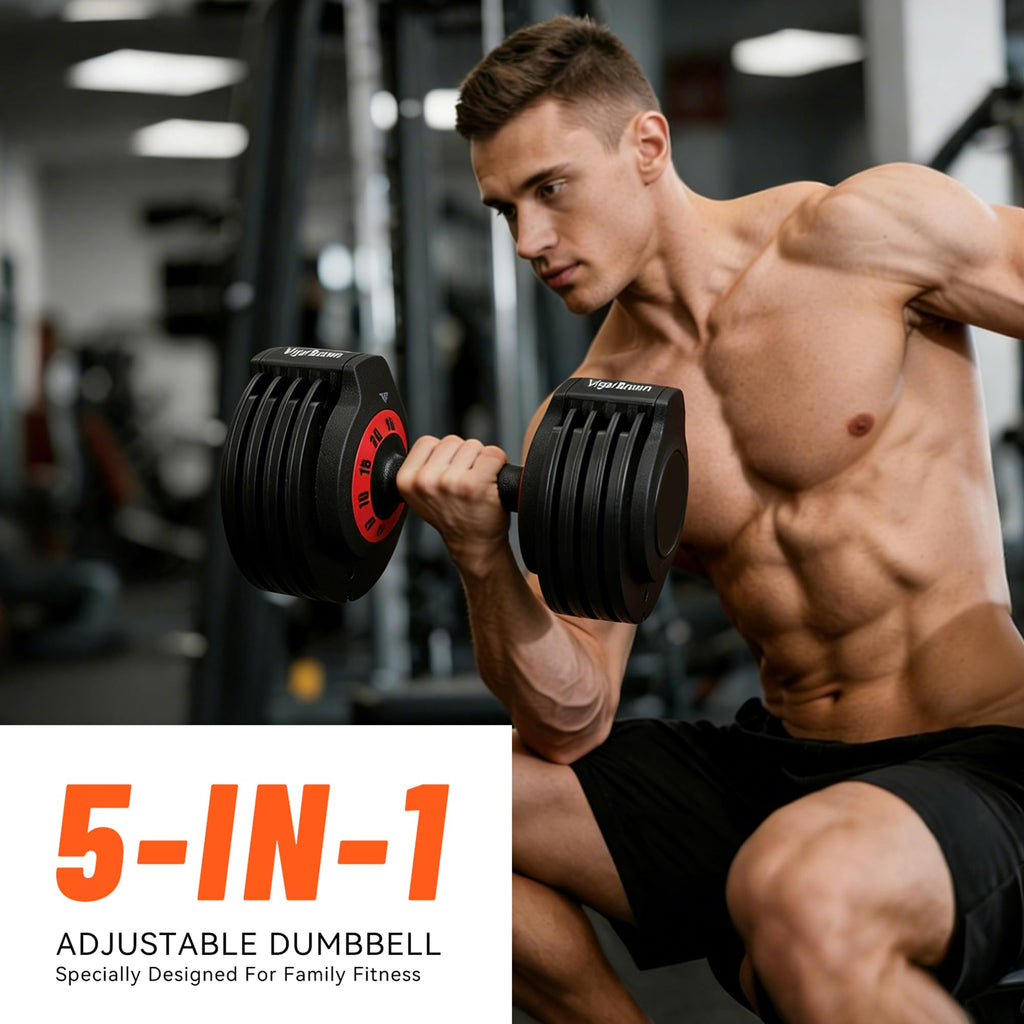 Adjustable Dumbbell Set with Storage Case G8734