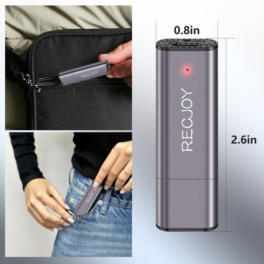 64GB USB Digital Voice Recorder with 750Hrs Storage Capacity F531