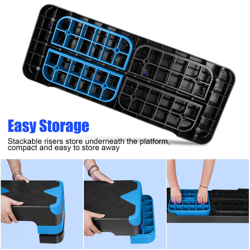 Adjustable Aerobic Stepper Fitness Step Platform L7707