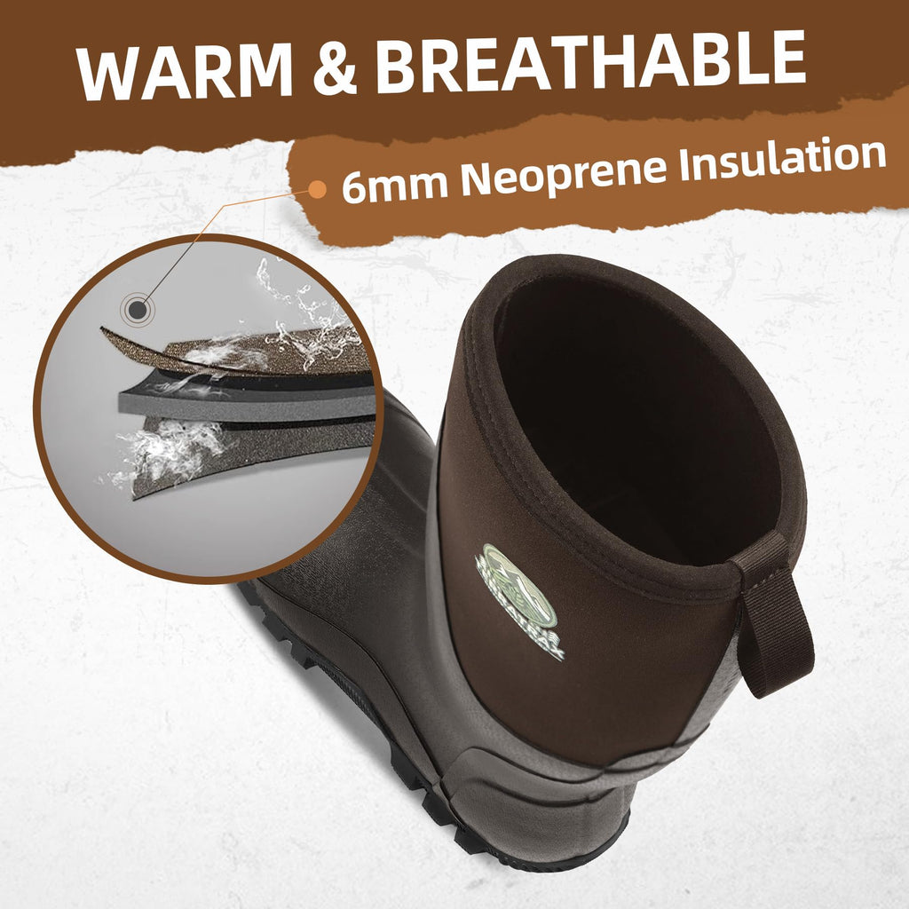 Men's Waterproof 6mm Neoprene Rubber Boots G67227