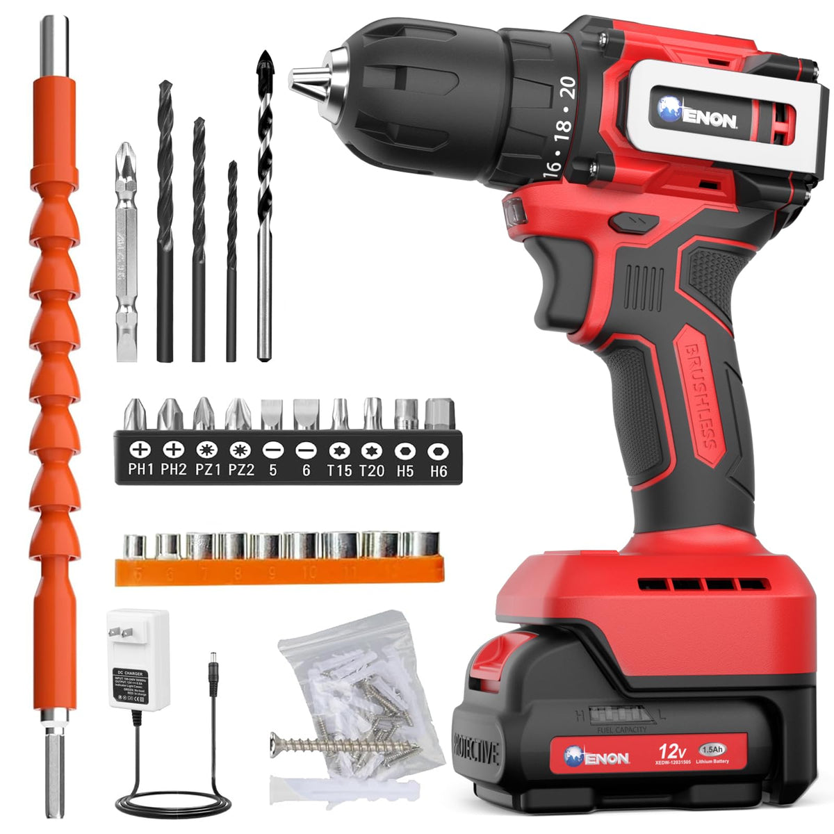 Cordless Drill Set with Battery and Charger U85479