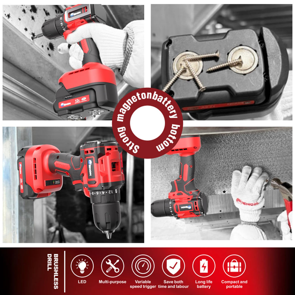 Cordless Drill Set with Battery and Charger U85479