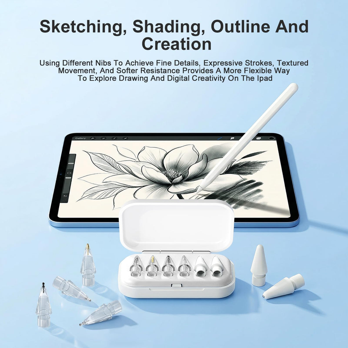 6 Pack White Pencil Tips for Apple Pencil Z955681