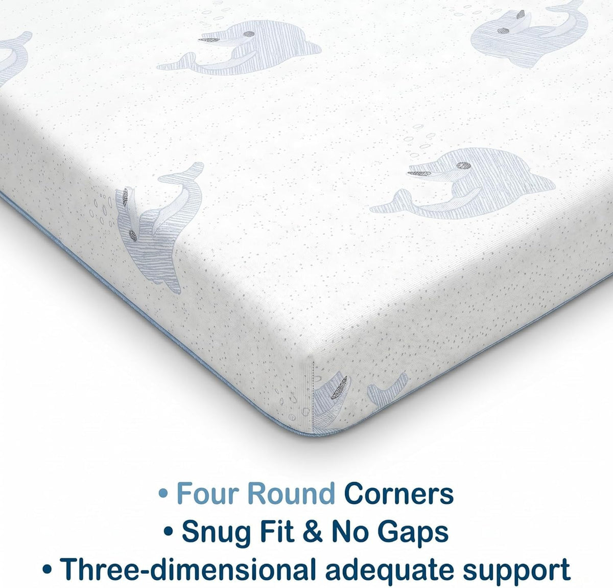 Trifold Pack and Play Mattress Topper, 38x26 Dual Firmness V170