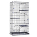 3/4-Tier Wire Cat Cage Playpen Kennel with Hammock F3424