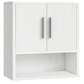 White Small Bathroom Wall Cabinet with Adjustable Shelf F8028