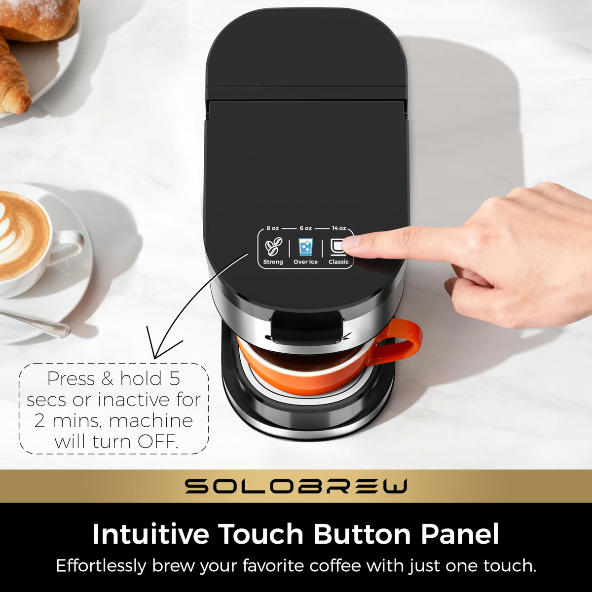 Single Serve Coffee Maker with Ground Filter X811815