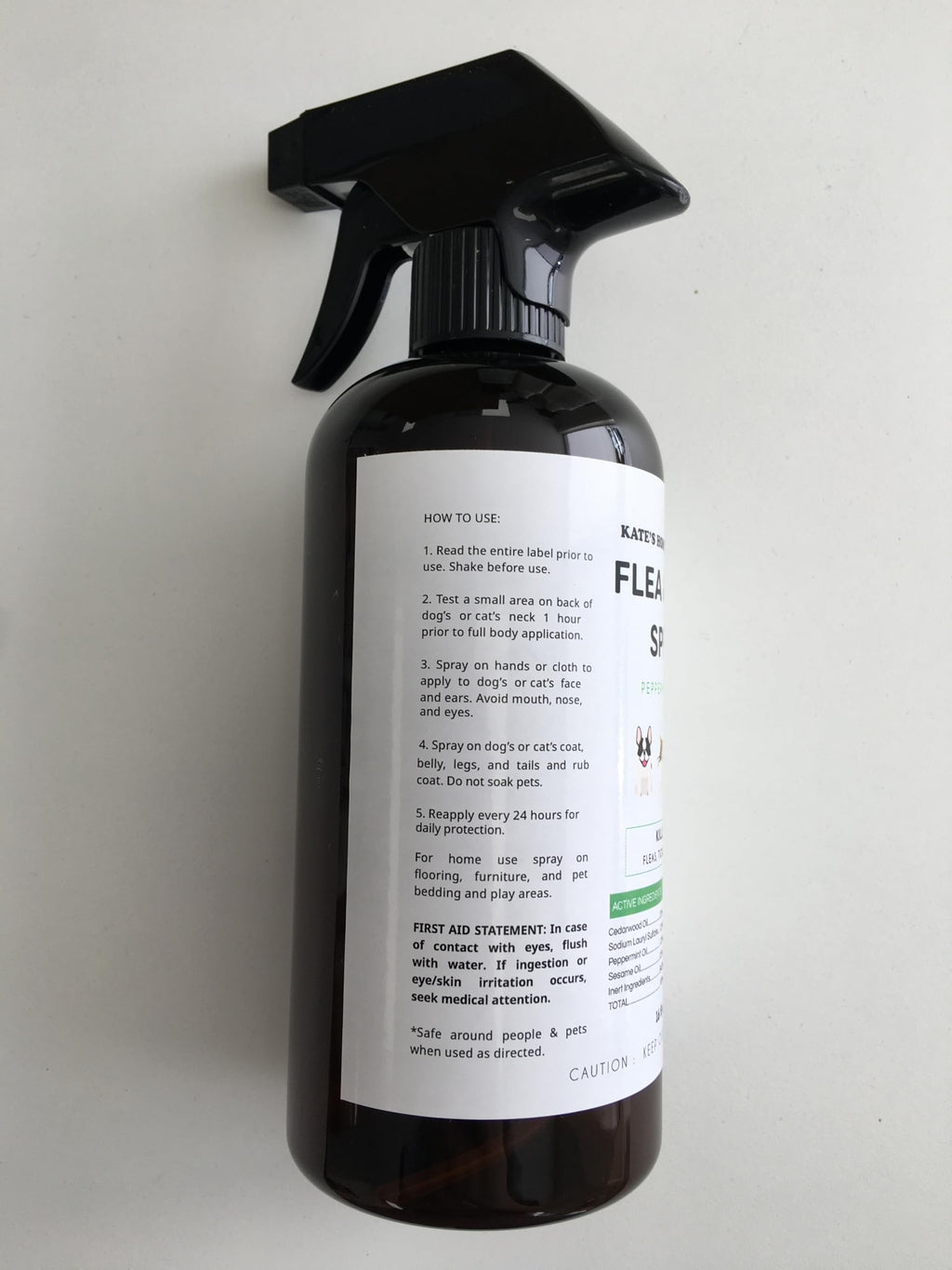 Flea and Tick Spray for Dogs & Cats 16oz J31519