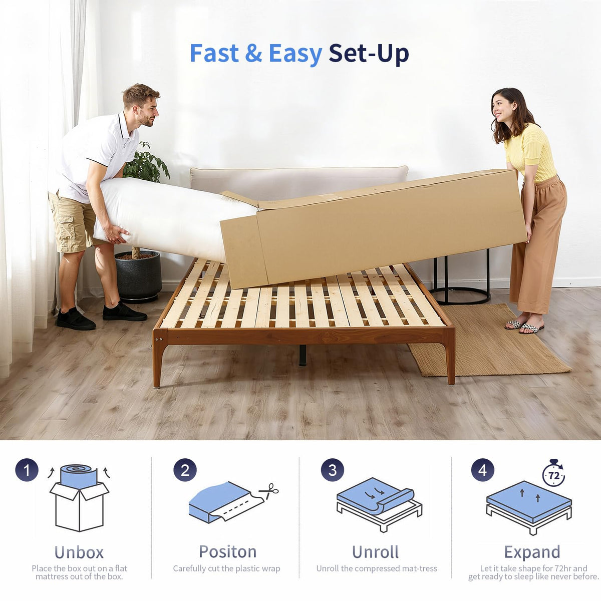 6 Inch Twin Gel Memory Foam Mattress A910