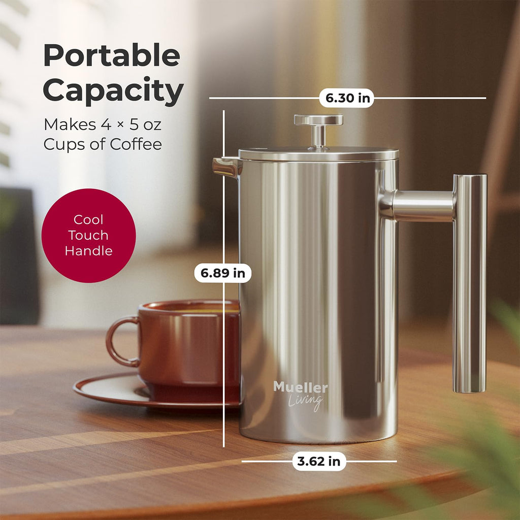20oz Stainless Steel French Press Coffee Maker C1950