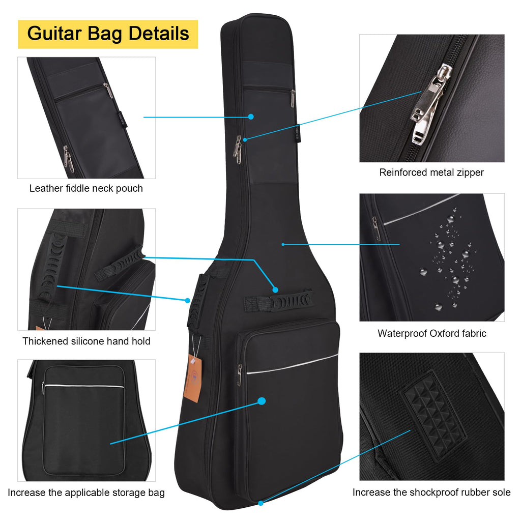 36 Inch Acoustic Guitar Case Soft Padded Gig Bag R6976